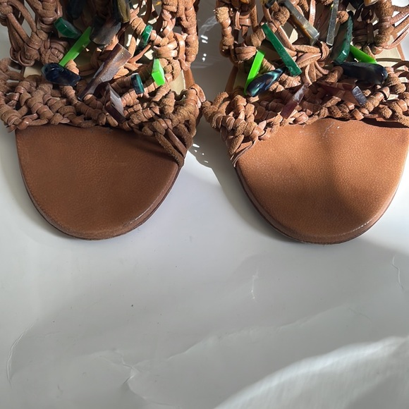 Jimmy Choo Iris Brown Sandals - Picture 3 of 8